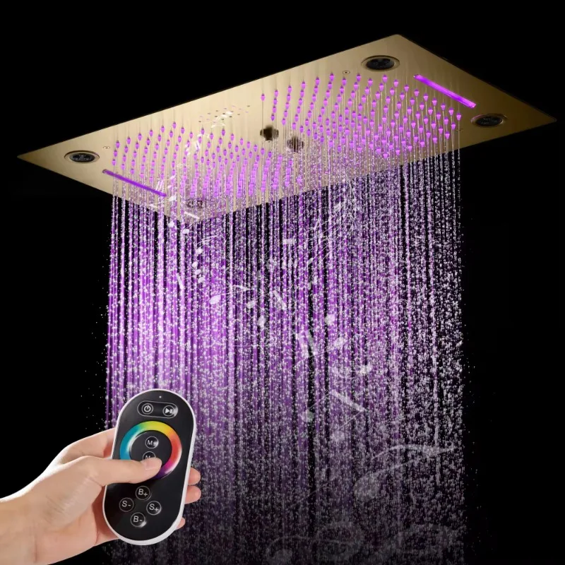 Custom Rain Shower System 400*700mm 4-Function  Set Digital   with Music