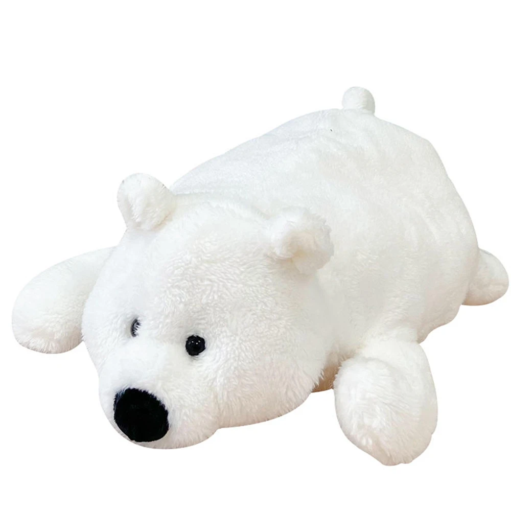 

40-60CM Snow White Polar Bear Plush Toy Standing Posture Big White Bear Cute Comfort Doll To Give Children Birthday Gifts