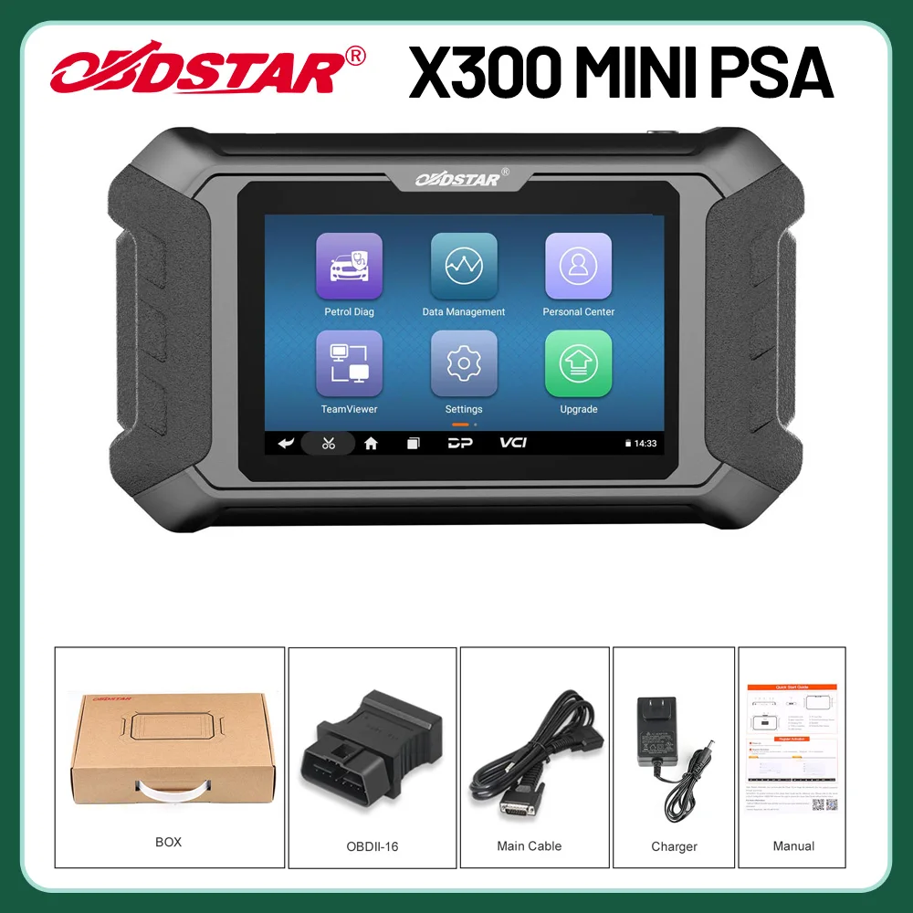 OBDSTAR X300 MINI PSA Fit for Peugeot / Citroen / DS Key Programming and Cluster Calibration (Upgrade Version of F108+/ H108)