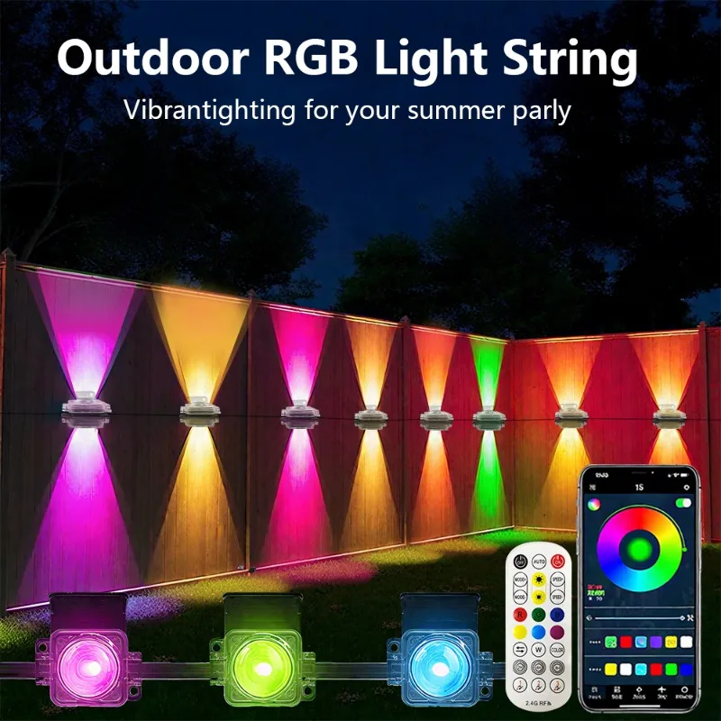 

Color Changing LED Garden Light Lawn Light IP67 Waterproof APP Control Music Sync With Remote Control Suitable for Ladder Garden