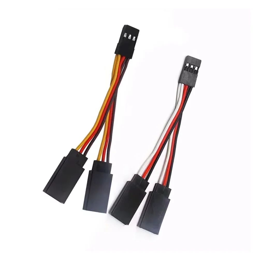HPXGRC Servo Y-Verlängerungskabel 1 zu 2 Stecker auf Buchse Splitterkabel 7CM für RC Servo RC Hubschrauber Auto Zubehör RC