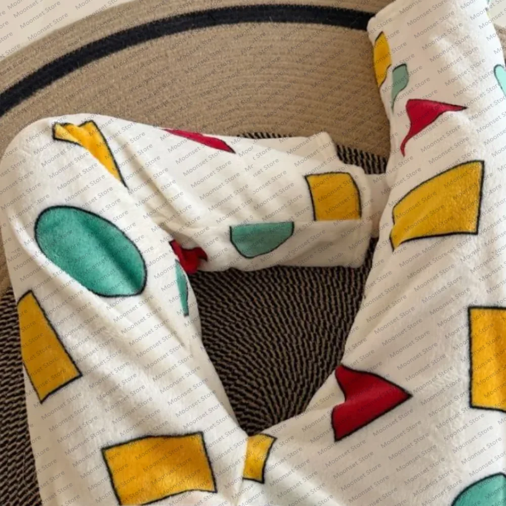 

The same style as Japanese childhood anime flannel thin pajama pants for women's casual and comfortable home wear Autumn winter