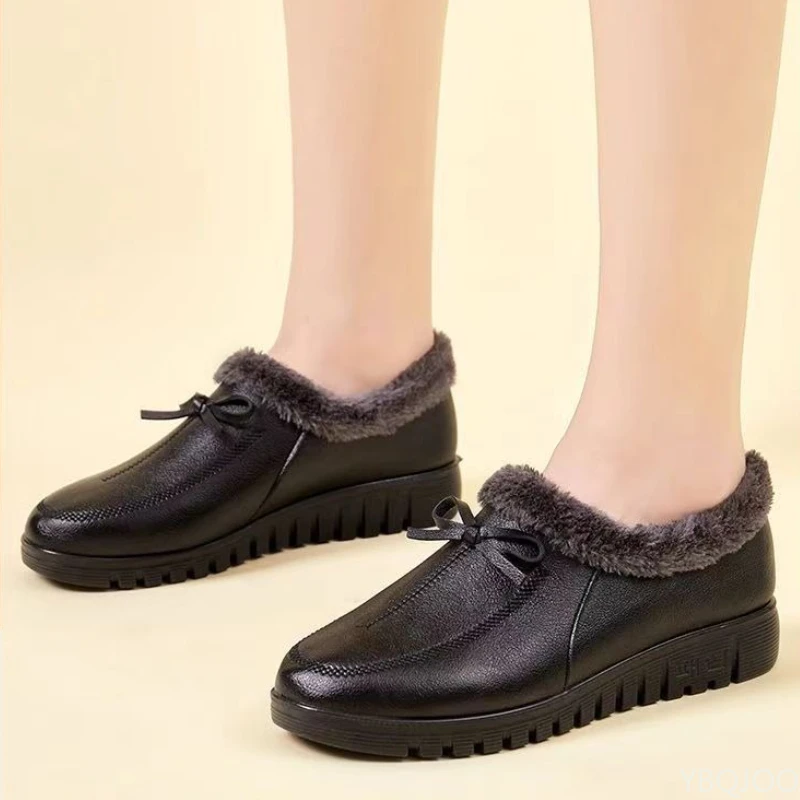 Zimowe, proste, wygodne, uniwersalne buty bawełniane dla kobiet, miękkie podeszwy, ciepłe, antypoślizgowe, odporne na ścieranie, codzienne buty damskie.