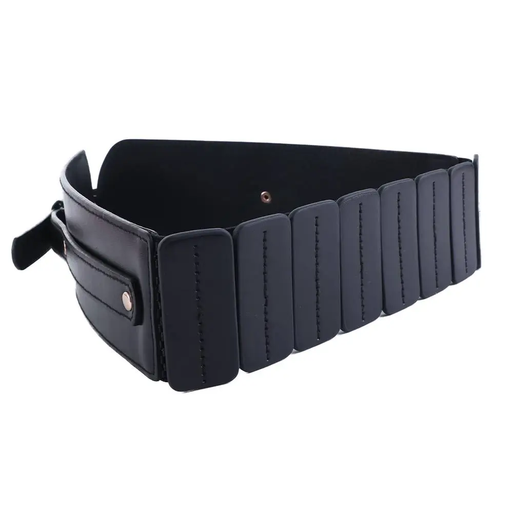 أسود فاخر الجمل الإناث حزب النساء مشبك المرأة حزام فستان حزام عريض بلون