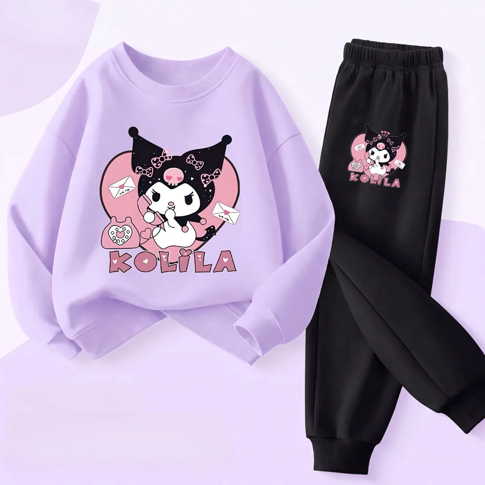 Mädchen-Bekleidungssets für Kinder: Mädchen-Sweatshirt + Lange Hose, 2-teiliger Herbst-Kleinkinder-Trainingsanzug, Neuer Stil Kinder-Jogginganzug