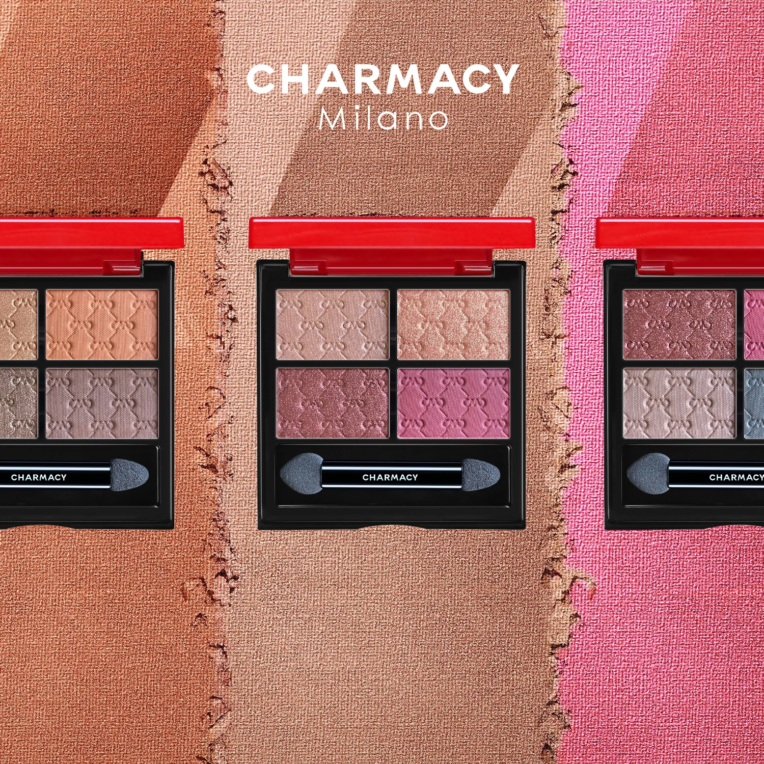 CHARMACY 4 Color Matte Eyeshadow Palette Long-lasting High Quality Bronzer Natural Eye Shadows Professional Makeup Cosmetic
