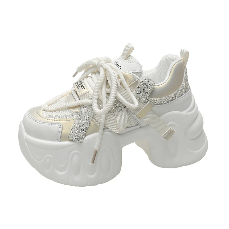 

Spring Women Casual Shoes Thick Sole Sports Spring Autumn Fashion Luxury Chunky Sneakers Slip on Tennis Shoes Women