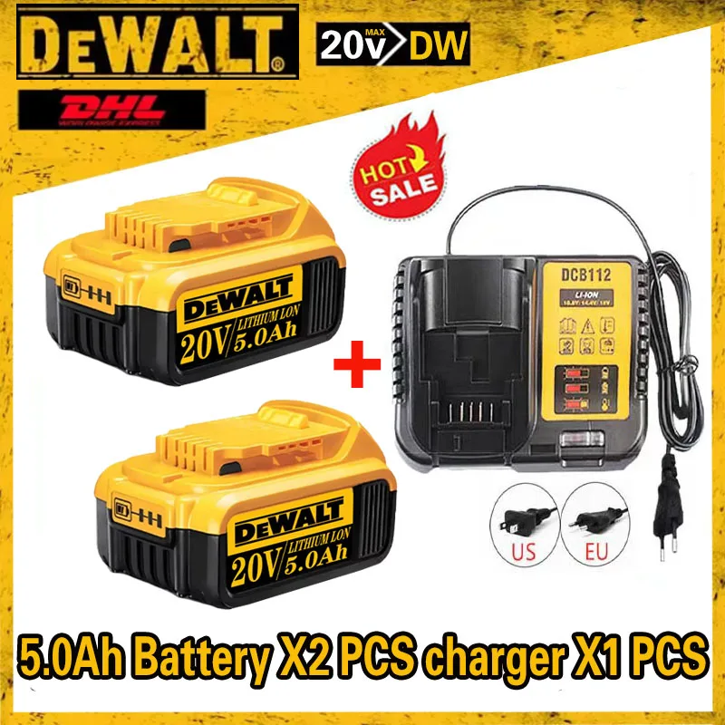 2025 New 100% Brand New Dewalt Electric Tool With 20V 5Ah lithium-ion Battery Replaceable DCB205 DCB201 DCB203