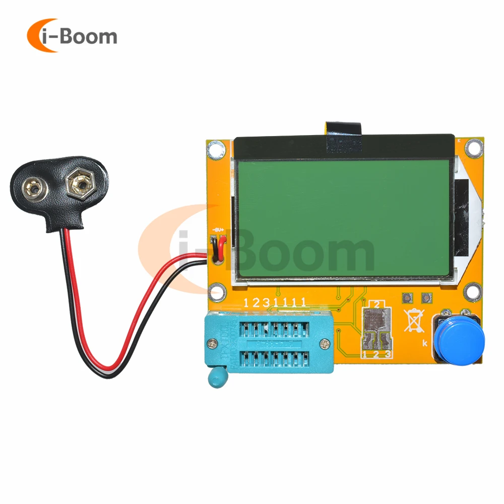 LCR-T4 Transistor Tester Diode Triode Capacitance Meter ESR Meter Automatic Detection NPN PNP SCR Inductance LCD Display