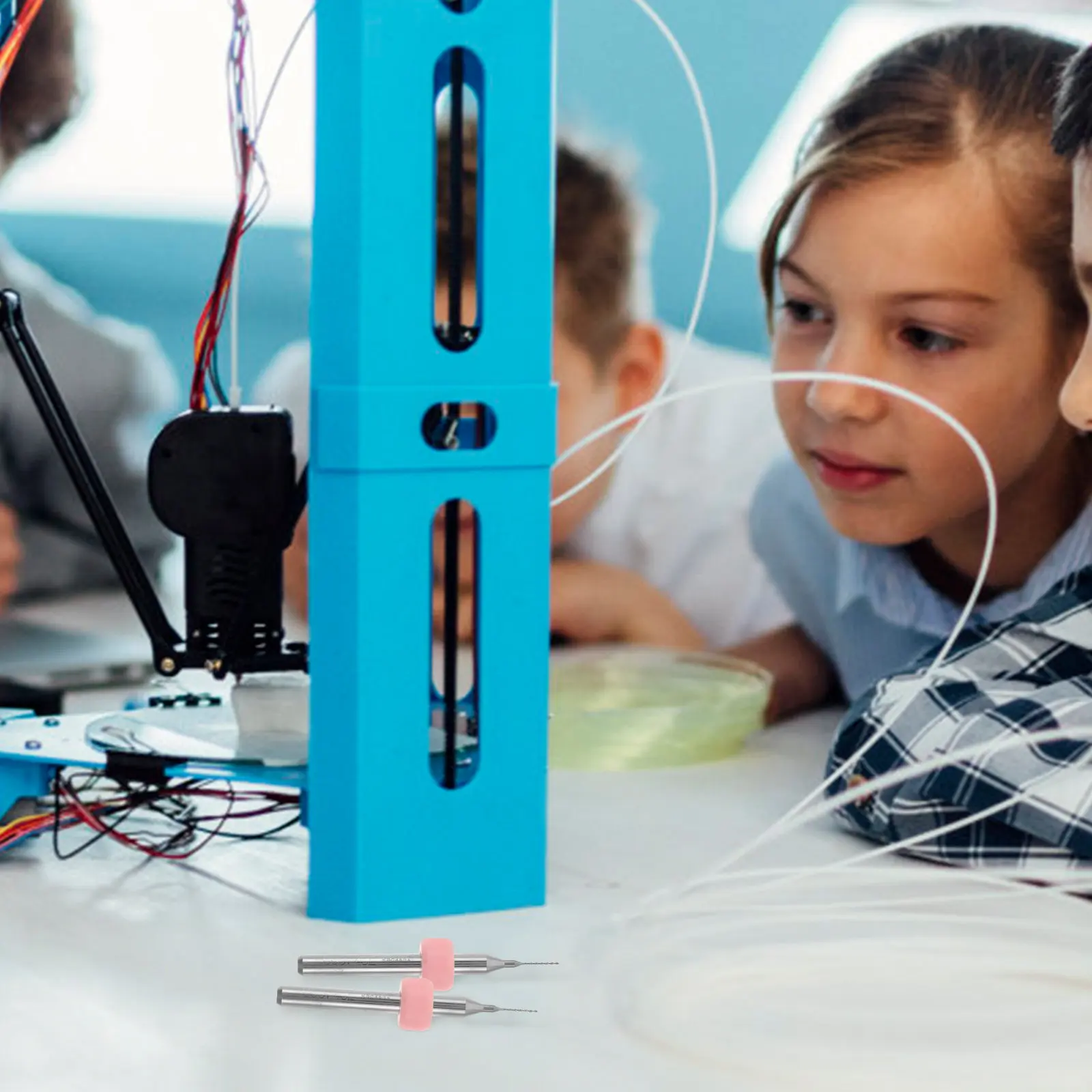 

5Pcs 0.4mm Premium Tungsten Steel Nozzle Cleaning Drill Bits for 3D Printer Extruder Head Cleaner Kit Mold Electronics Pcb