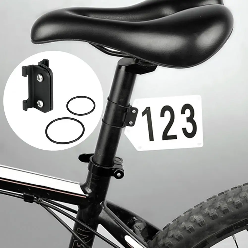 Racing Number Plate Mount Elastic Band Fix Number Plate Bike Seatpost Number Plate Holder Bike Accessory Racing Cards Bracket