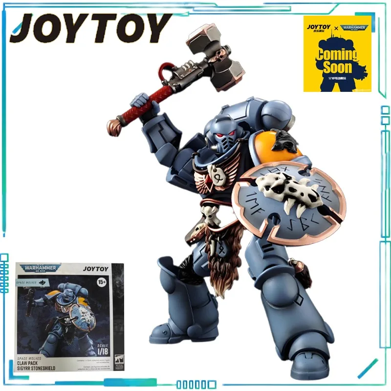 JOYTOY Oryginalny JOYTOY X Warhammer 40K Series Wolf Squad [3.0 Remake] Space Wild Wolf Model postaci z gry 1/18 Ruchomy model