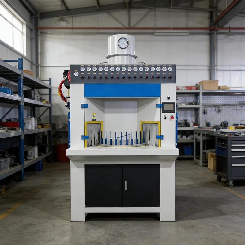 Customized Rotary Sandblasting Equipment Turntable Sand Blaster Industrial Sandblast Machine for Metal Derusting Deburring