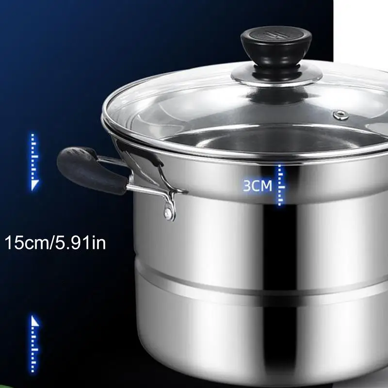 

stainless steel frying Pot With Strainer Basket for household oil separation,small frying basket for draining water,noodle mesh