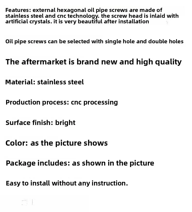 Motorcycle electric motorcycle brake diamond CNC stainless steel YouTube screw M10   22   1.25 M10 * 32 * 1.25