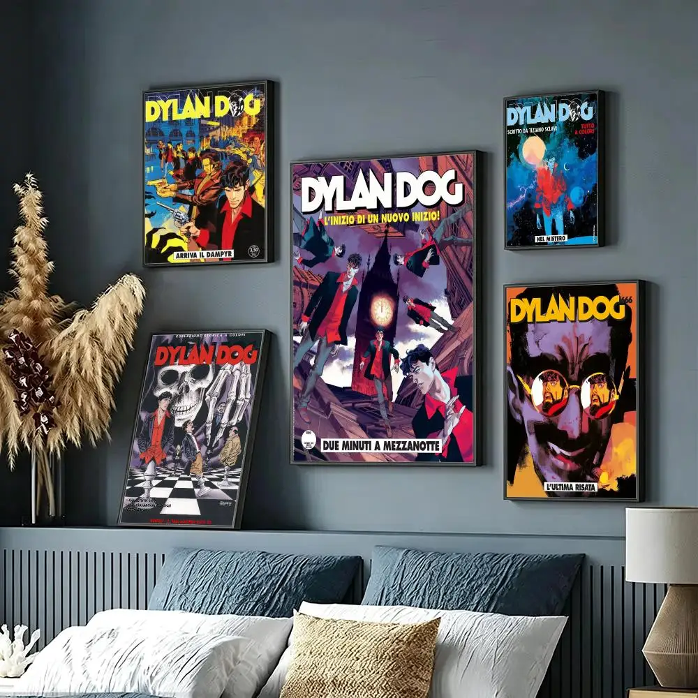 comic Dylan Dog Poster Wall Posters Art Print HD Print Self-Adhesive Waterproof Wall Stickers Room Decoration