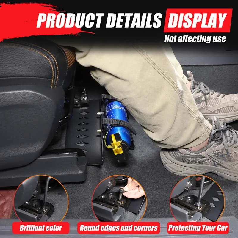 

Car Co-Pilot Seat Under Adjustable Grocery Bracket Hook Loop Car Accessories For Ford Ranger 2015-2021