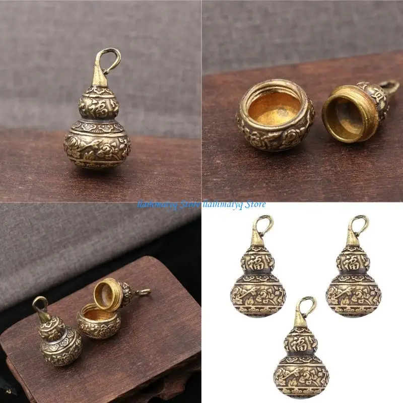 

573B 3Pieces Gourd Pendants Jewelry Making Part Fashion Accessory Perfect for Unique Jewelry Making and Craft Accessories