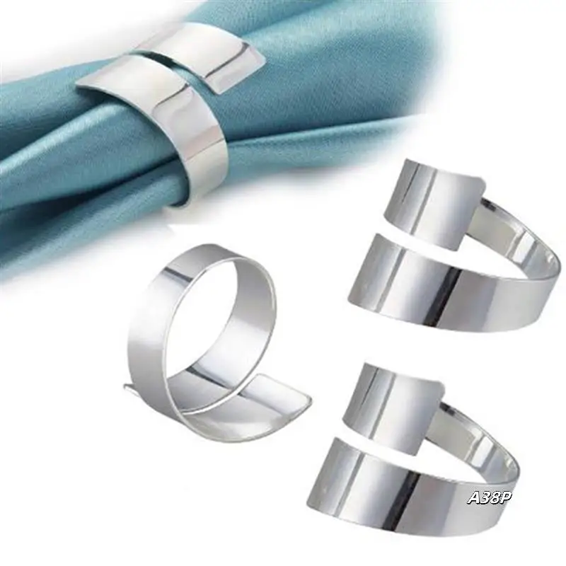 

24 Pcs Napkin Rings Handcraft Dinner Table Napkin Holders Alloy Napkin Rings For Wedding Party Napkin Rings