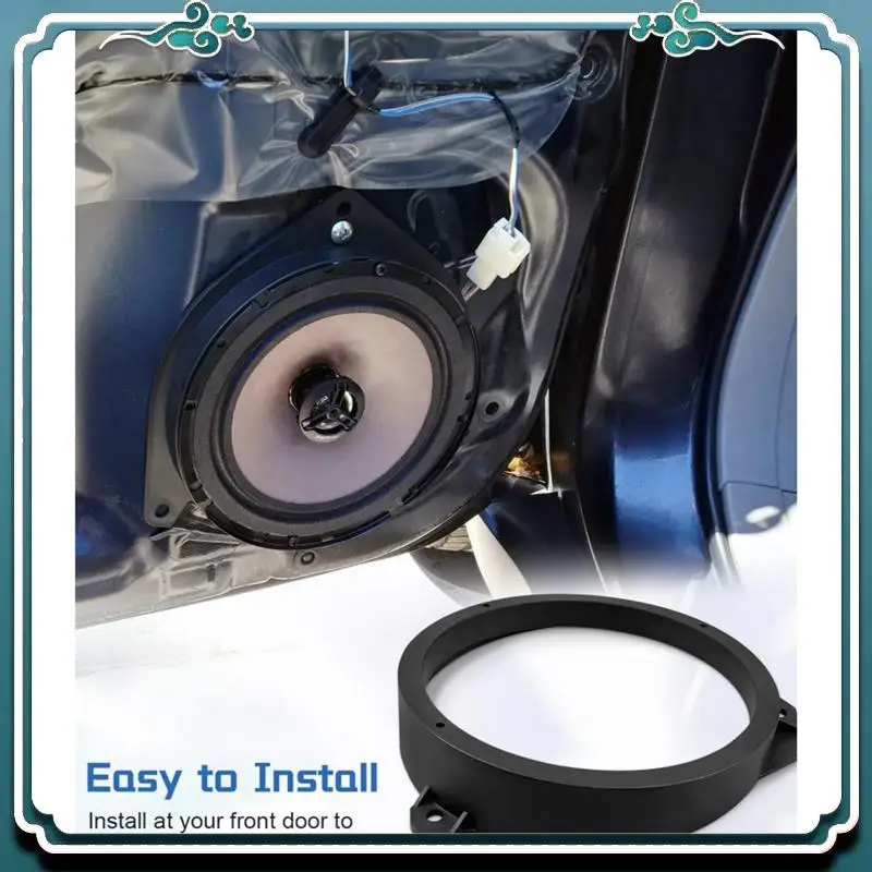 Premium Front Door Speaker Adapter 6.5 Inch For Subaru Forester Impreza Outback WRX/STI Audio Speaker Spacer Ring Bracket Parts