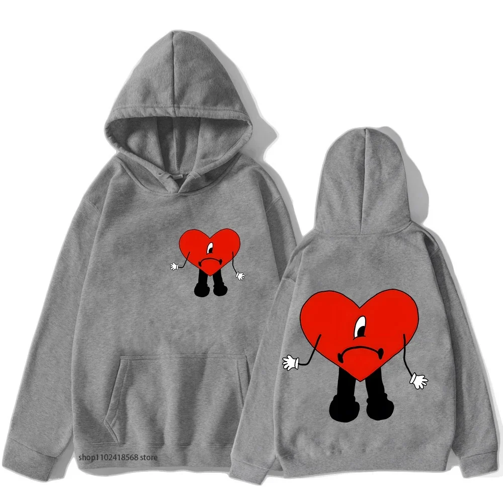 Un Verano Sin Ti Bad Bunny طباعة هوديس ساخن النساء الكنغر حجم كبير بلوزات الجرافيك الهيب هوب القمم موضة الشارع الشهير الرجال #5