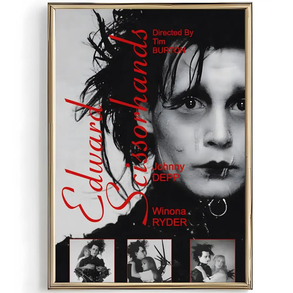 Gothic Movie E-Edward Scissorhands Poster Unique Home Decoration Ideas & Stylish Interior Art