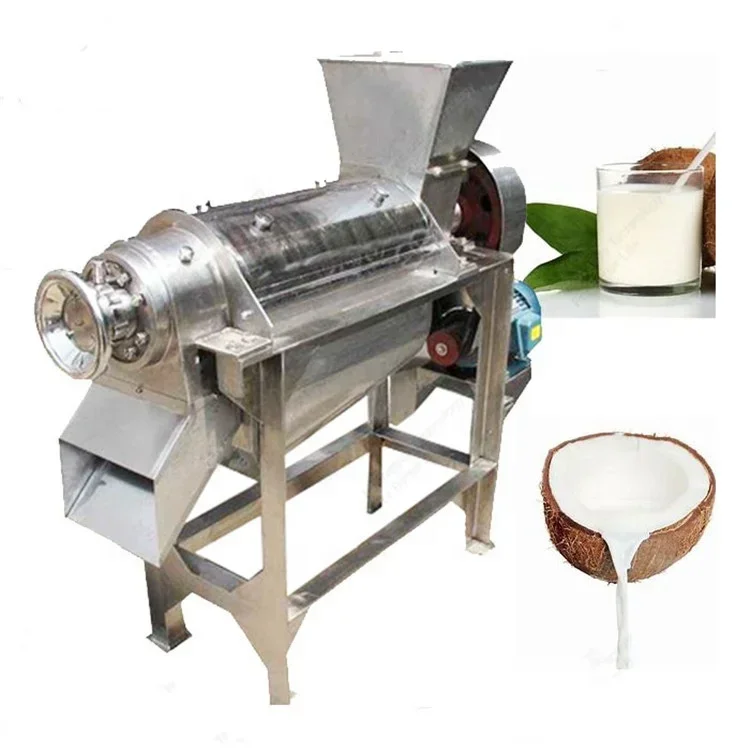 Spiral fruit juice squeezing machine coconut milk machine coconut extracting machine