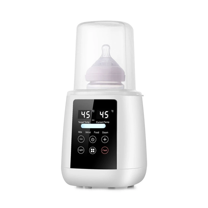 6-in-1-flessenwarmer met timer en temperatuurregelaars Digitaal LCD-display Flessenwarmer voor moedermelk