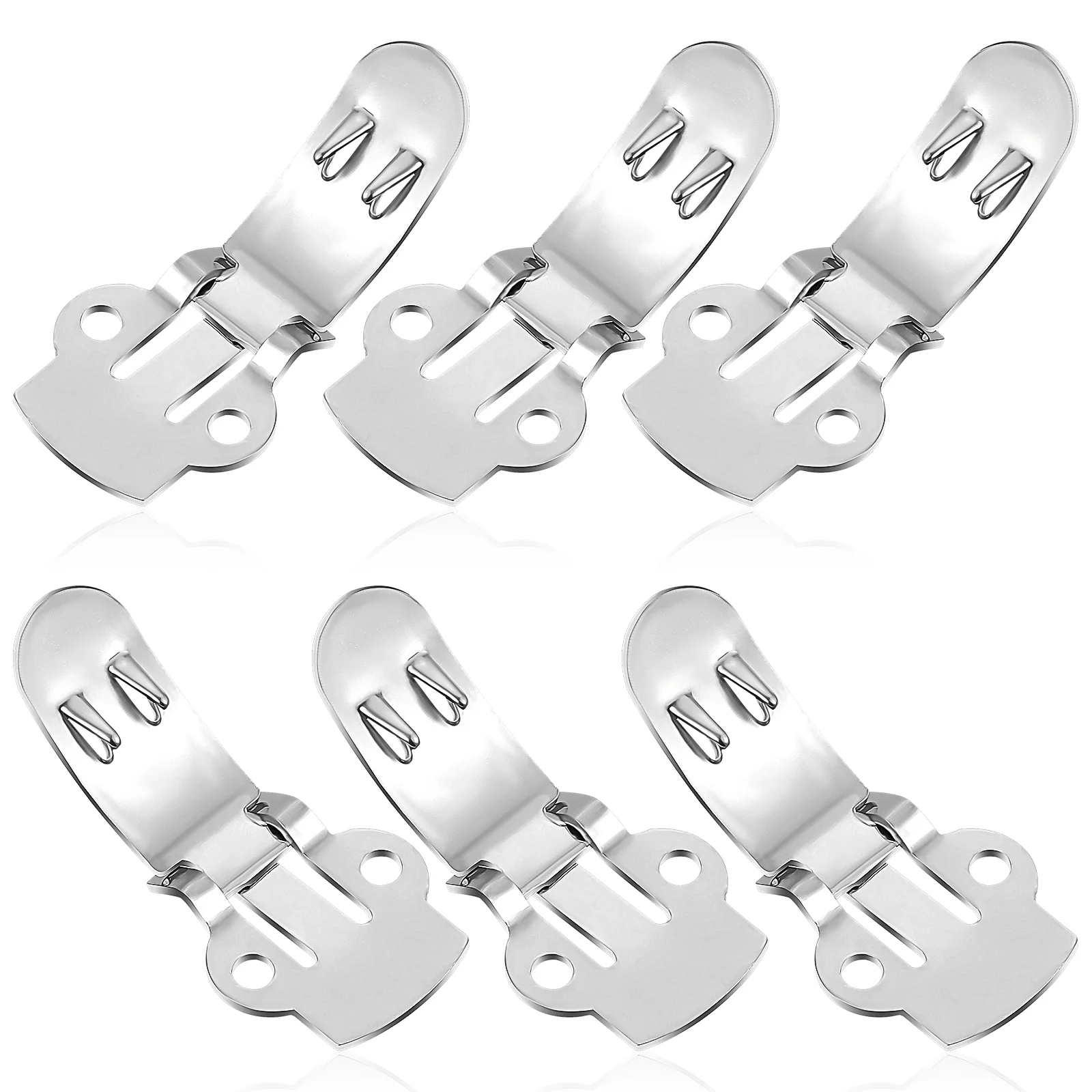 

25 Pcs Stainless Steel Shoe Buckle Flat Blank Clamps Clips for Decorations Buckles High Heels Gold Shoes Women Bridal Womens