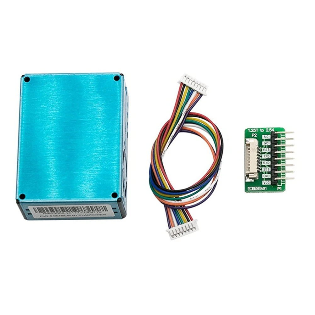 

ABJA New PM2.5 PM10 Digital Particle Concentration Sensor PMS5003 with G5 Switch Board Cable