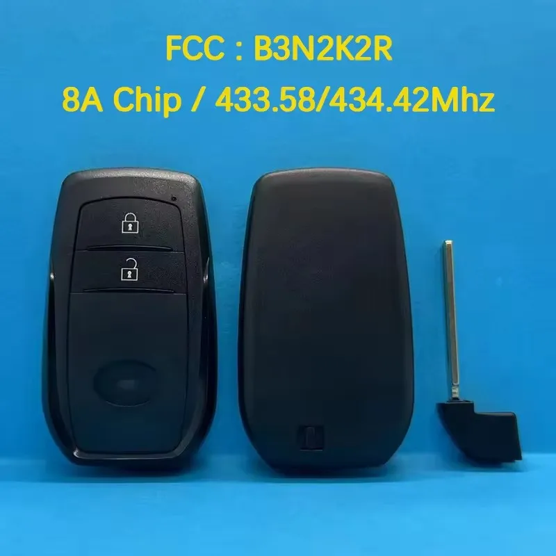 

KEYECU OEM печатная плата/сменный смарт-ключ B3N2K2R для Toyota Land Cruiser 2022-2023 2 кнопки 8990H-60541 8990H-60540 8A чип 433 МГц