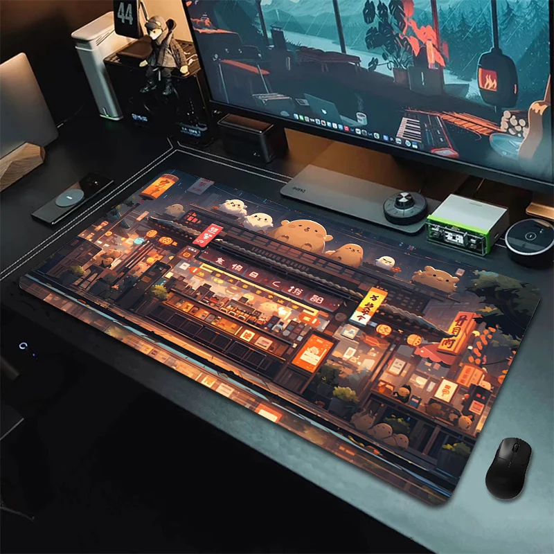 Computer Mouse Pad Gamer Japan Aesthetics Desk Mat Office Accessories Pc Cabinet Mousepad Keyboard Gaming Mats Xxl Large Mause