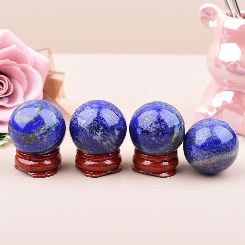 1pc cristal natural lápis-lazúli bola 28-32mm bola redonda lembrança decoração artesanato decoração de mesa decoração de casa presente lembrança