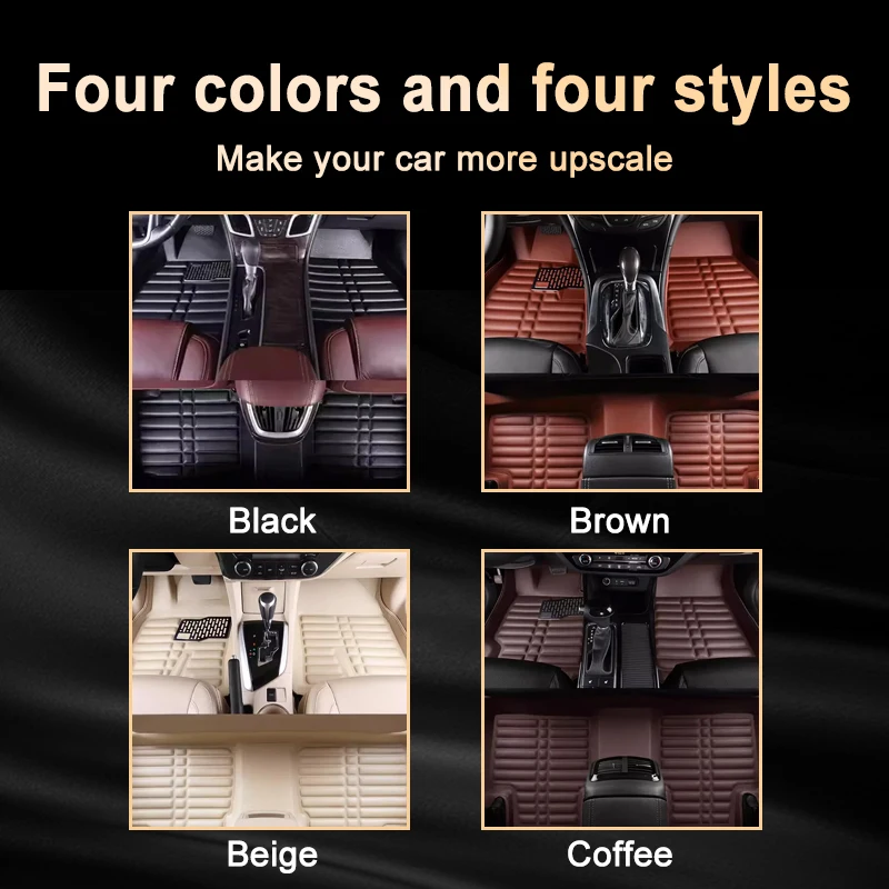 LHD Car Mats Leather For MG ZS ZS11 ZX ZST VS 2018~2024 Custom Foot Parts Pad Leather Panel Liner Carpet Rug Interior Accessorie