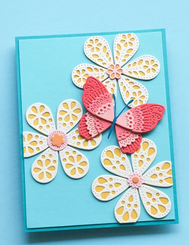 Snow bell Flowers Lovely Floral Bundle Metal Cutting Dies for DIY Scrap booking Crafts Dies Cut Stencils Maker Photo Album Temp