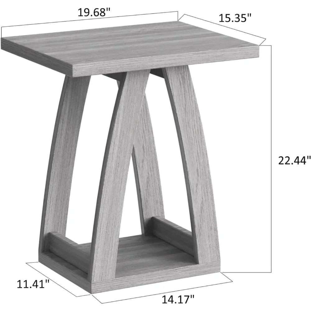 طاولات نهاية لغرفة المعيشة، طاولة جانبية بجانب الأريكة، منضدة لغرفة النوم، طاولة جانبية للأريكة مع رف، طاولة نهاية حديثة للمعيشة