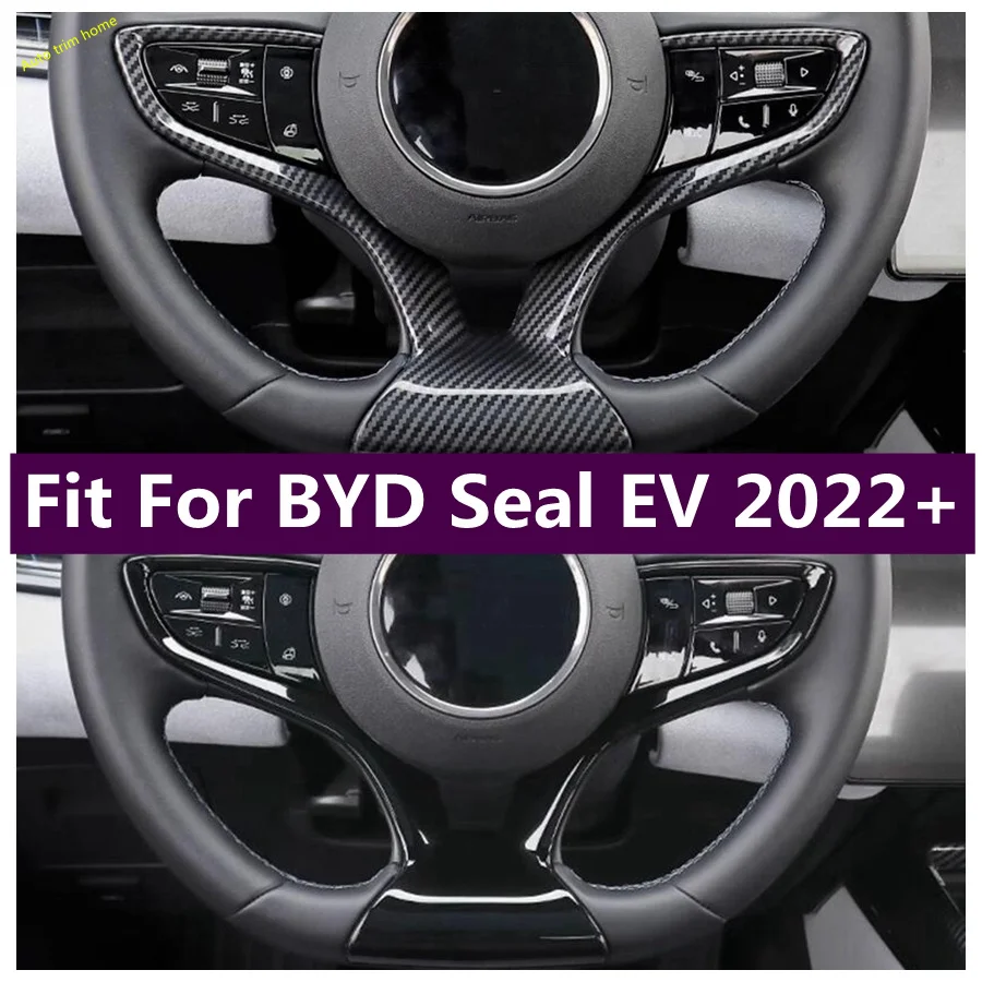 

Steering Wheel Bottom Decoration Frame Protector Gear Shift Panel Cover Trim Fit For BYD Seal EV 2022 2023 2024 Car Accessories