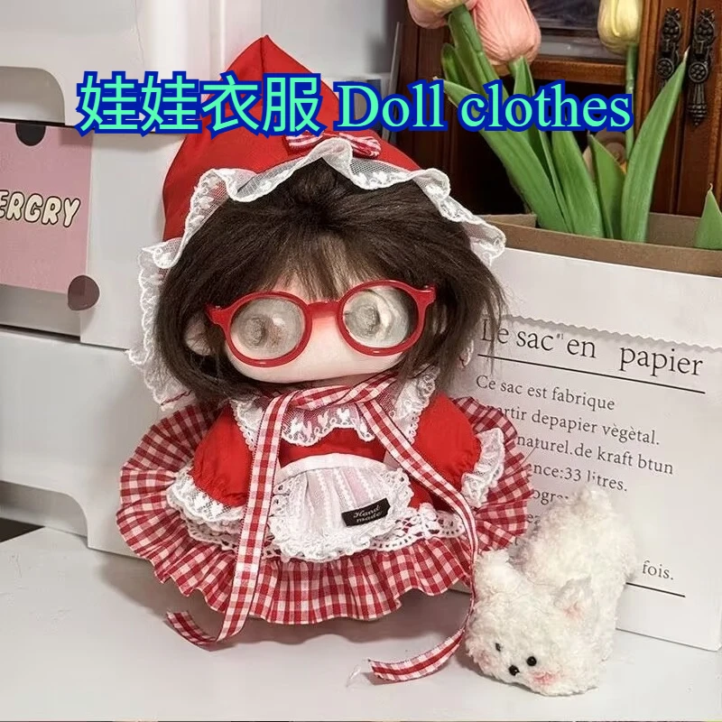 

Хлопковая кукольная одежда для девочек 10–20 см, оригинальное плюшевое кукольное платье, сменный комплект кукольной одежды, платье принцессы для торта