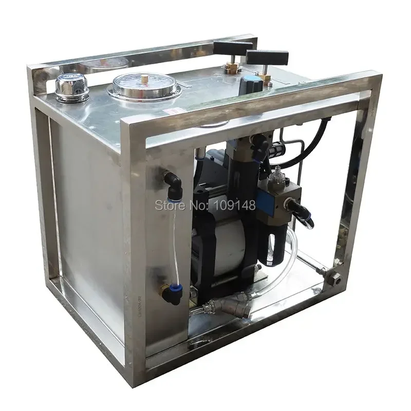 Cheap Free shipping Wellness Model:WS-JG400 1500-3000 Bar high pressure air driven hydraulic test pump station with hoses