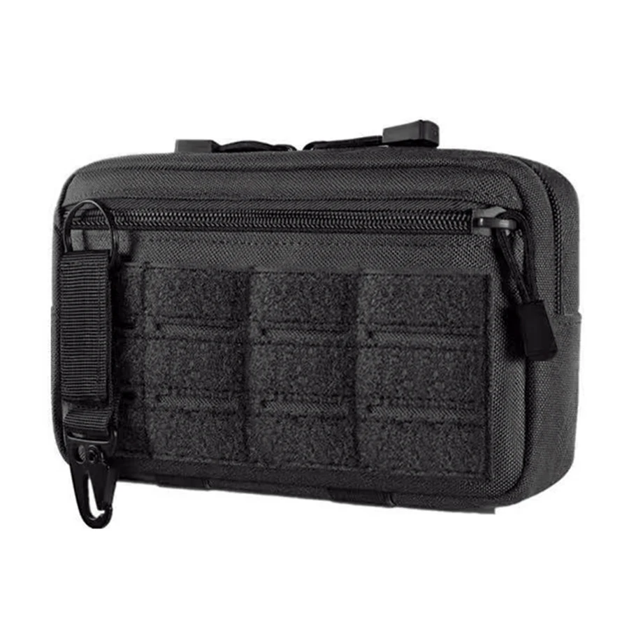 MOLLE webbing expansion storage small bag double-layer double zipper portable tool kit backpack waist belt universal external mi