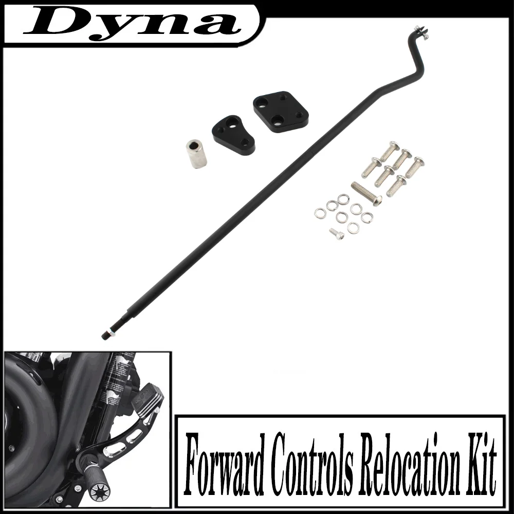 

FOR Harley Dyna 2006-2017 FXDB FXDL FXDWG FXDF FXD FXDC FLD FXDI FXDX Forward Controls Relocation Kit Black Aluminum Steel