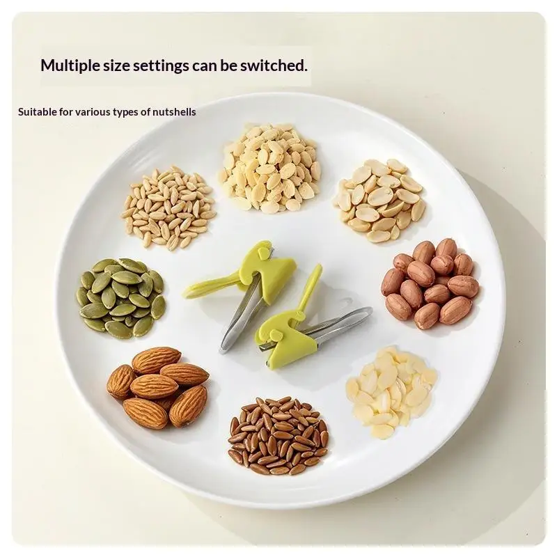 【MA】Sunflower Seed Sheller With Stainless Steel Blade Protects Teeth Easy Shelling For Snack And Movie Time - view 3