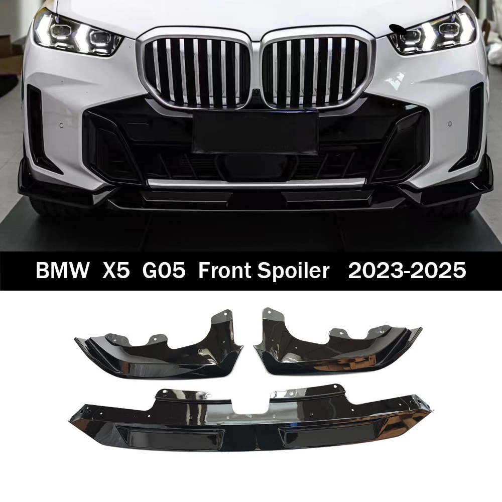 

Подходит для 2023-2025 G05 BMW X5 Спойлер на передний бампер YTOP 3-секционный ABS-материал
