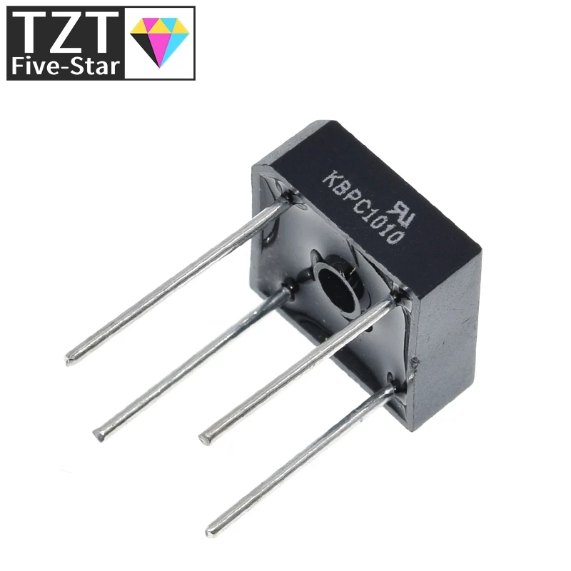 TZT 5pcs/lot Kbpc1010 10a 1000v Diode Bridge Rectifier Kbpc1010