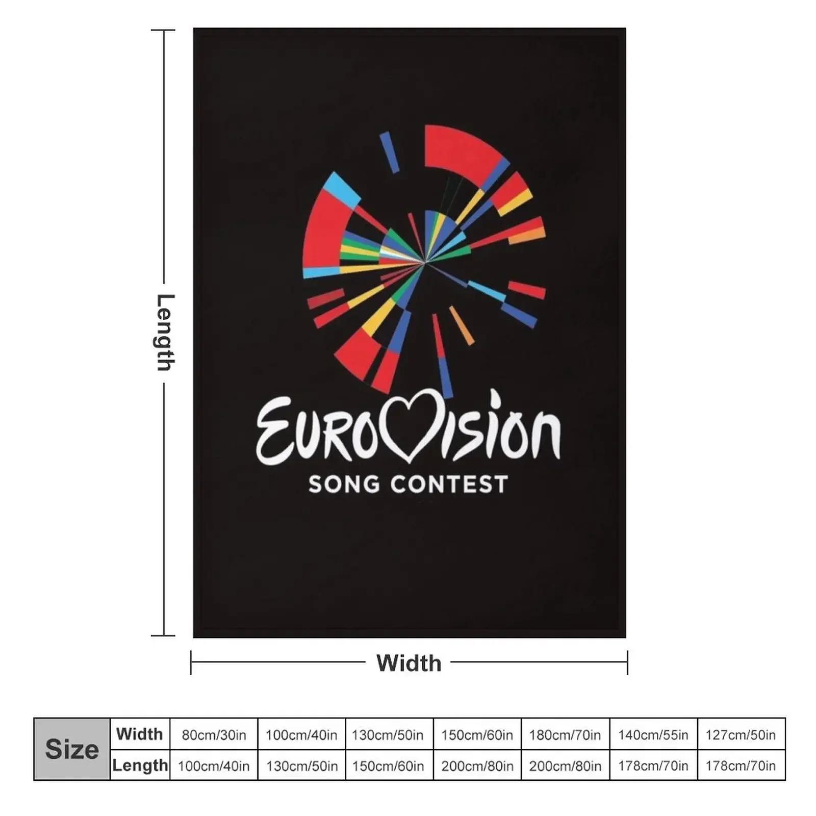 eurovision song contest classic logo Classic Throw Blanket wednesday Blankets Sofas Of Decoration Blankets