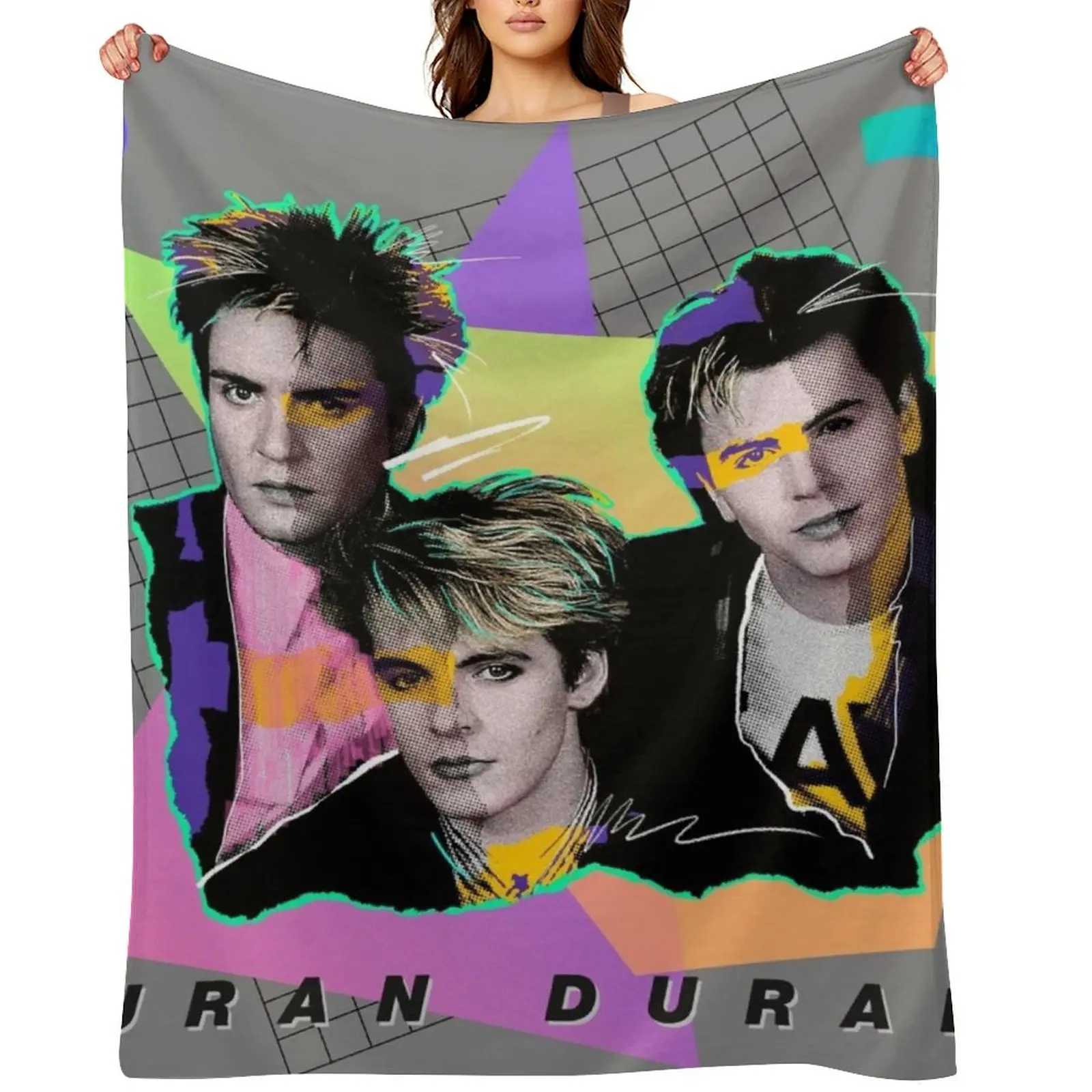 

DURAN X2 80S STYLE COLORS Throw Blanket christmas gifts Plaid on the sofa Personalized Gift Soft Blankets