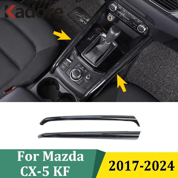 

For Mazda CX-5 CX5 2017-2021 2022 2023 2024 KF Control Gear Shift Panel Decorative Strip Cover Trim Car Interior Accessories