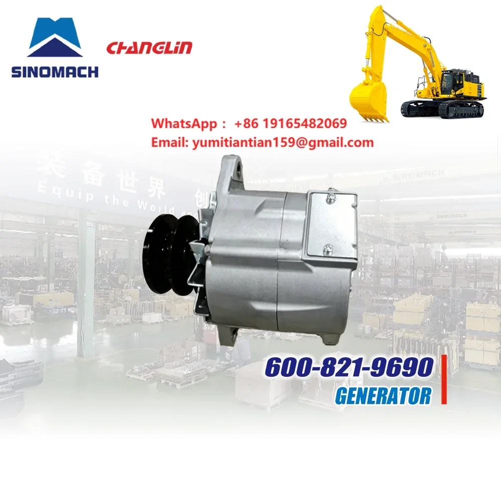 High Performance Spare Parts 600-821-9690 New Condition Generator for Komatsu SA6D125E SA6D108