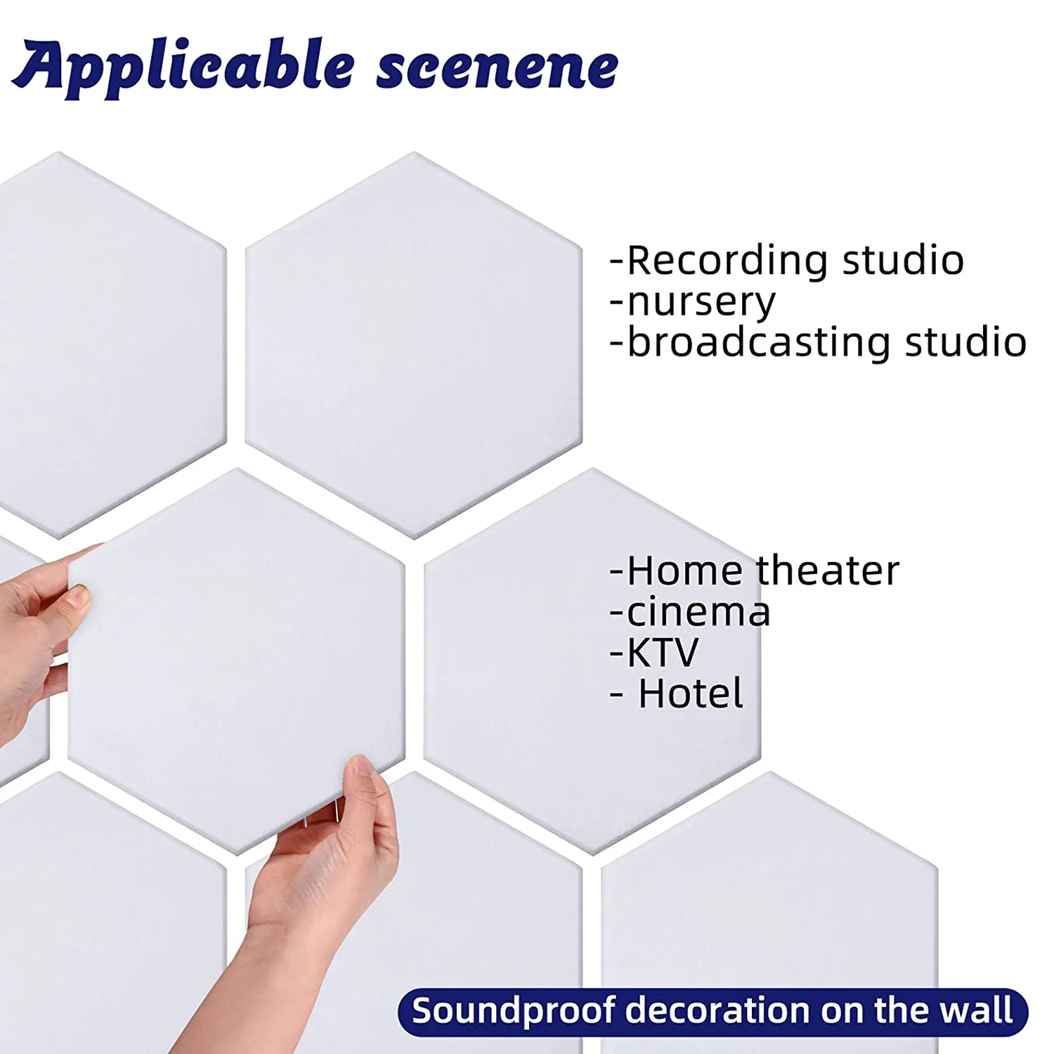 18 Pack Self-Adhesive Acoustic Panels Soundproof Wall Panels 12X10X0.4Inch Acoustic Treatment Panel for Home Office