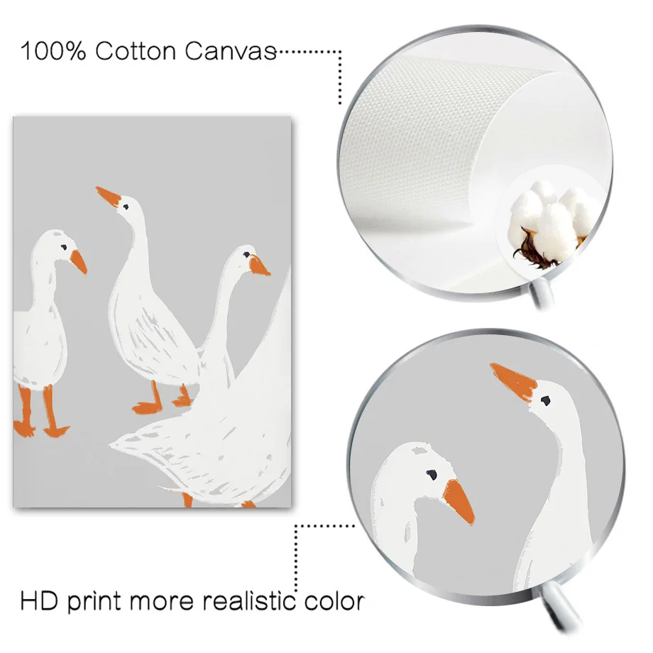 ليوبارد الدب التمساح أوزة الكمثرى اليقطين الرسم على لوحات القماش الجدارية الشمال المشارك والمطبوعات جدار صور الطفل غرفة الاطفال ديكور #4